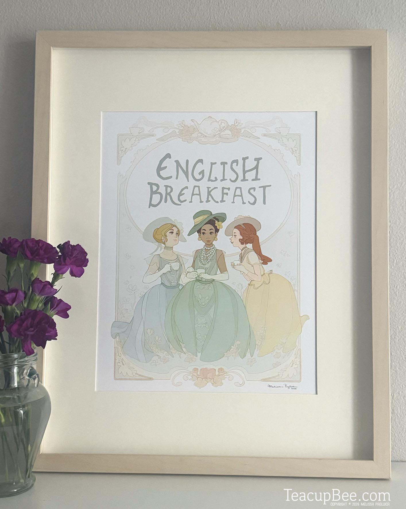 Poster - English Breakfast Tea Illustration