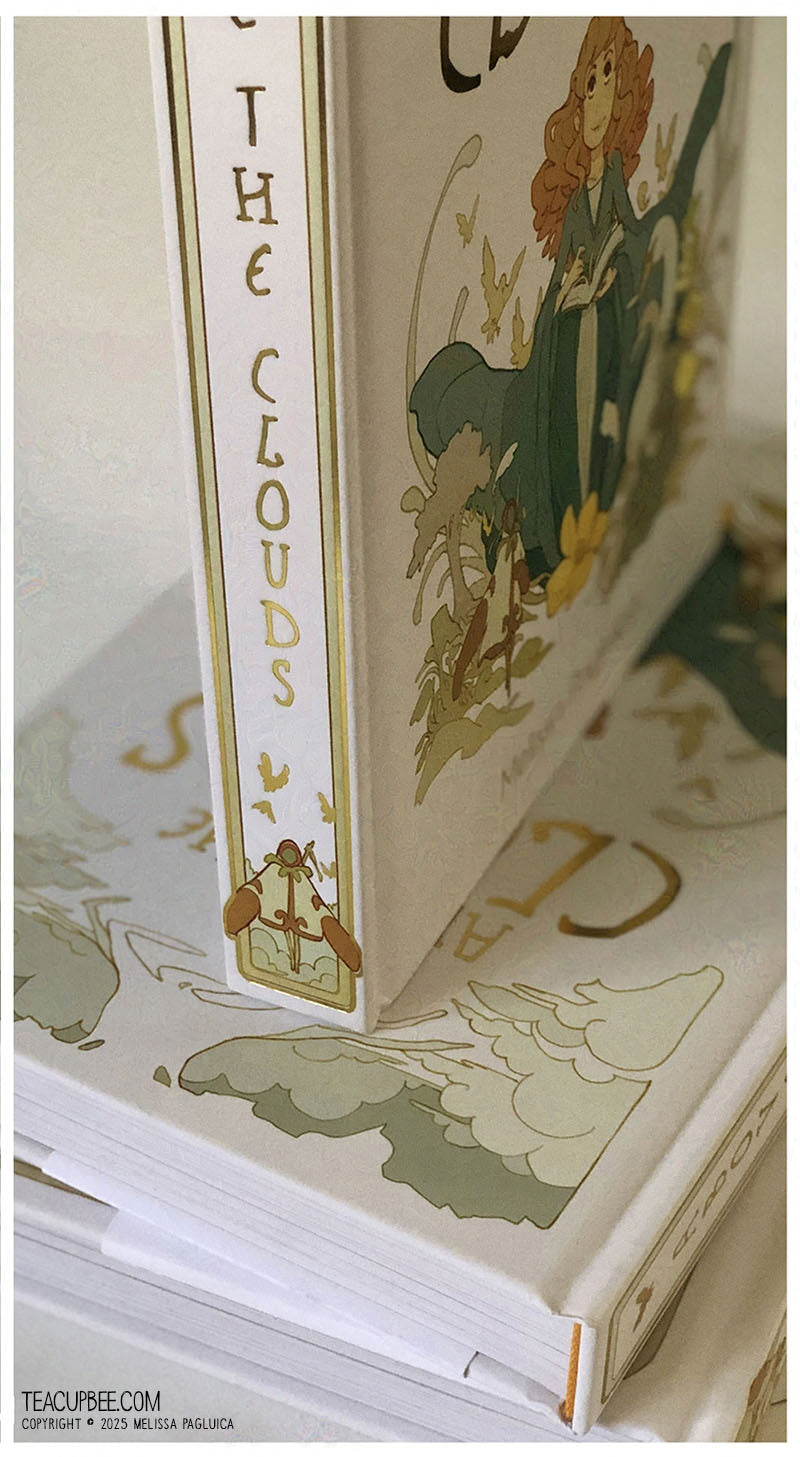 Illustrated book with characters and text on a white background