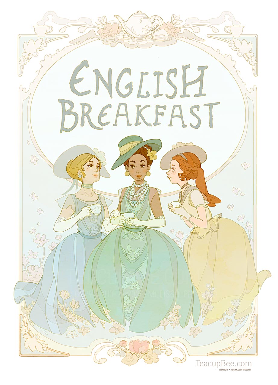 Poster - English Breakfast Tea Illustration