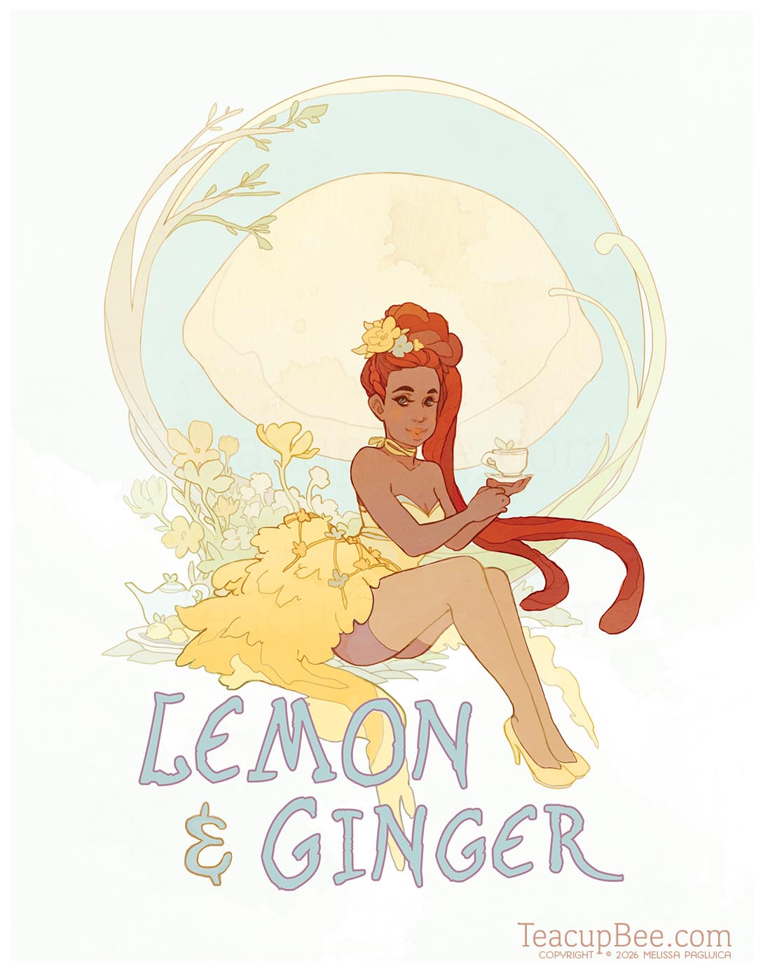 Poster - Lemon & Ginger Tea Illustration (Copy)